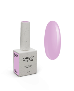 NAILSOFTHEDAY Gel Polish Cashmere — esmalte semipermanente lila pastel con cobertura en una capa, 10 ml