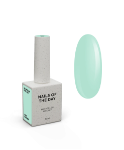 NAILSOFTHEDAY Gel Polish Chic — esmalte semipermanente turquesa pastel con cobertura en una capa, 10 ml