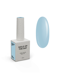 NAILSOFTHEDAY Gel Polish Puresky — esmalte semipermanente azul cielo pastel con cobertura en una capa, 10 ml