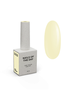 NAILSOFTHEDAY Gel Polish South — esmalte semipermanente amarillo pastel con cobertura en una capa, 10 ml